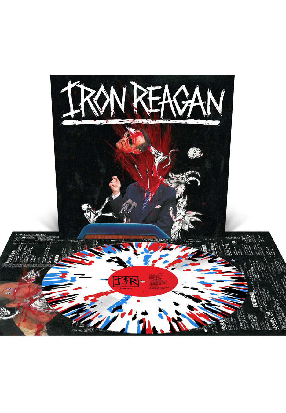 Iron Reagan The Tyranny Of Will Ltd. White w/ Splatter Splattered Vinyl