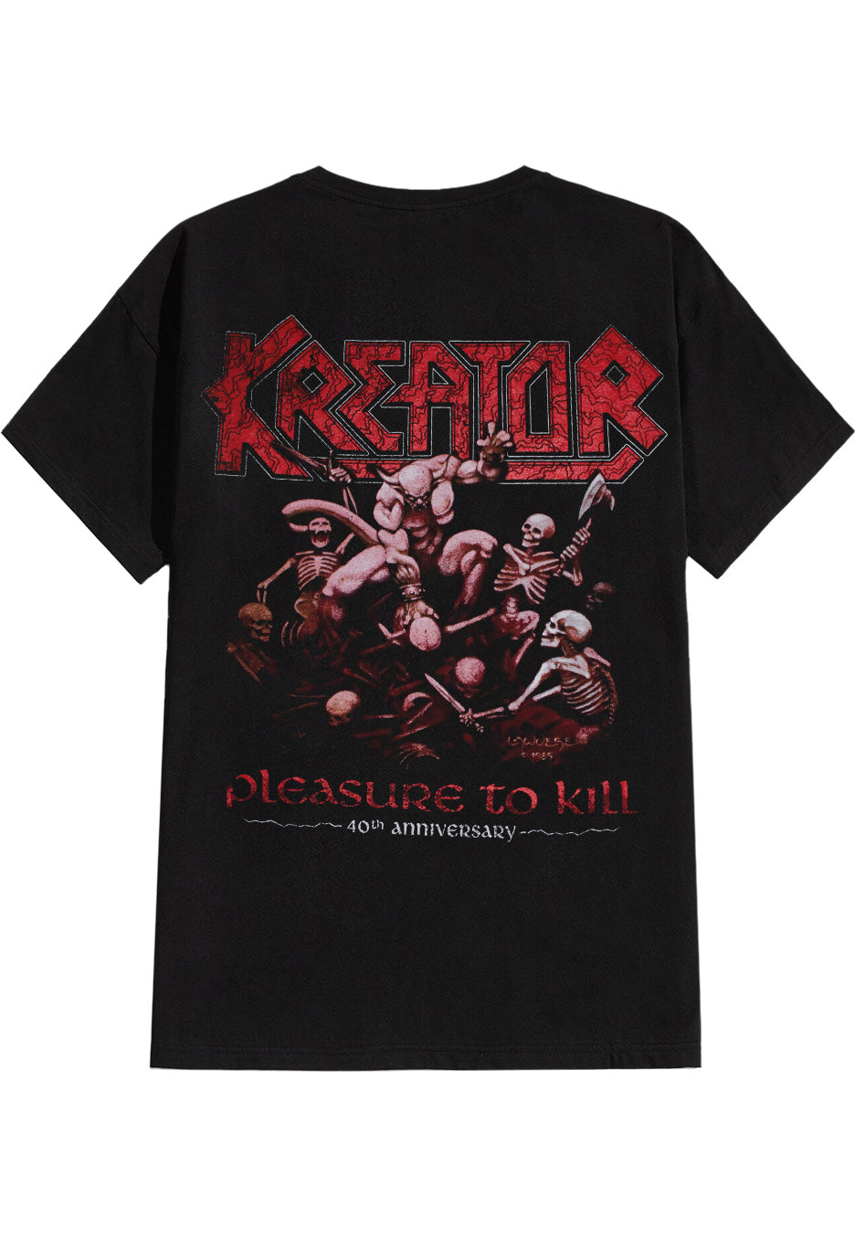 Kreator Pleasure To Kill 40th Anniversary T-Shirt