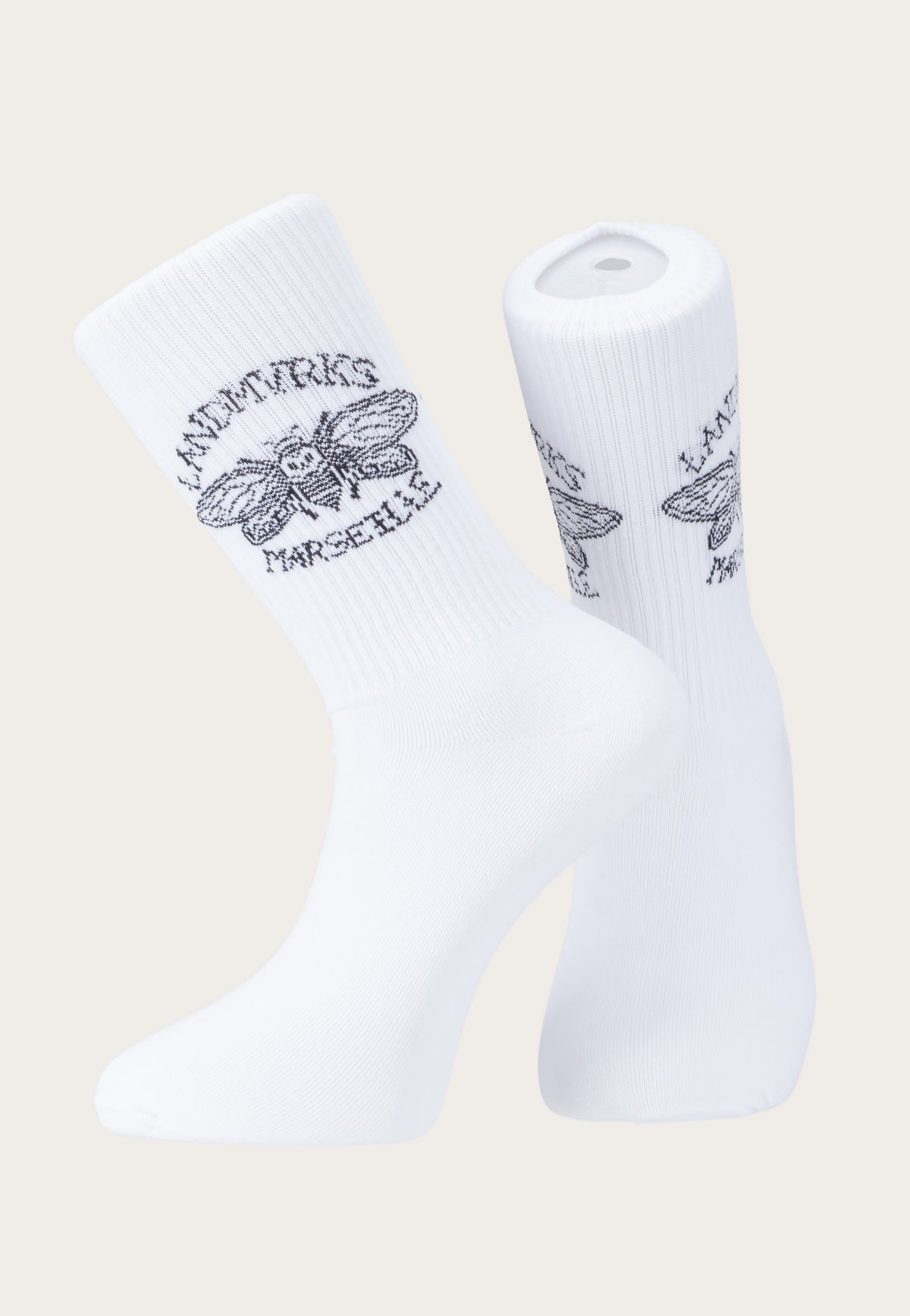 Landmvrks Cicada Marseille White Socks