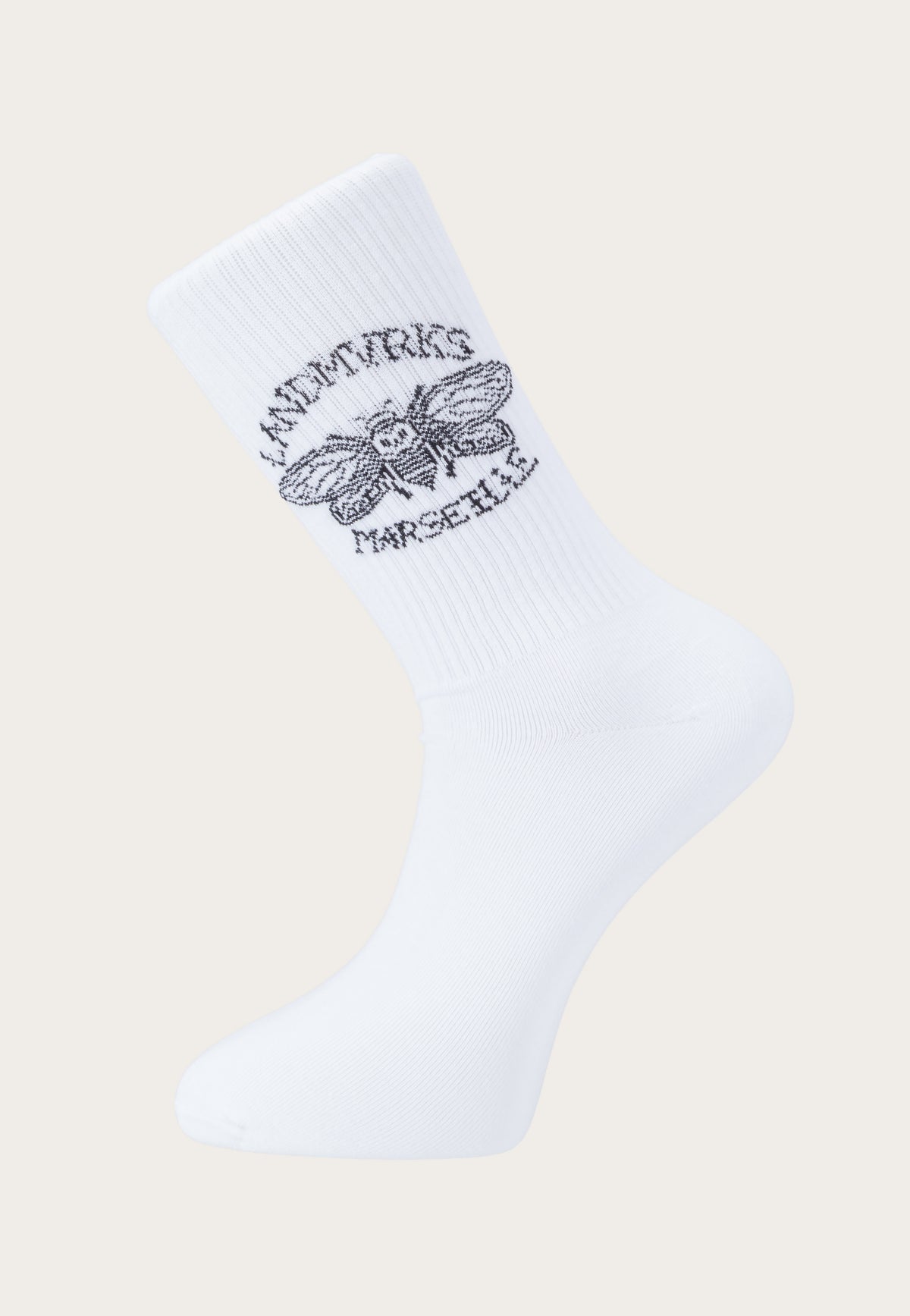 Landmvrks Cicada Marseille White Socks