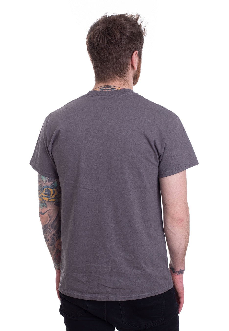 Led Zeppelin - LZ1 Blue Cover Charcoal - T-Shirt | Men-Image