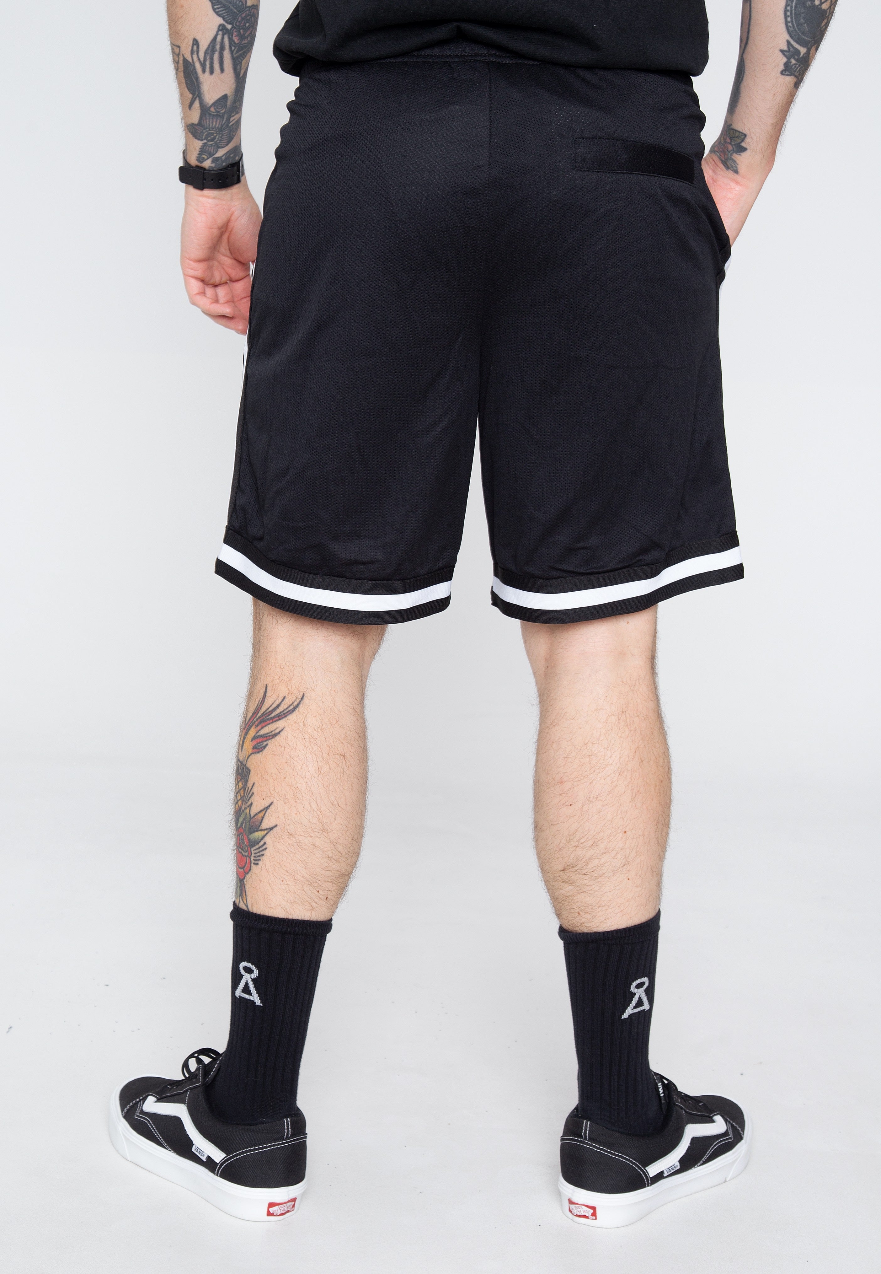 Lorna Shore - Logo White Striped - Shorts | Men-Image