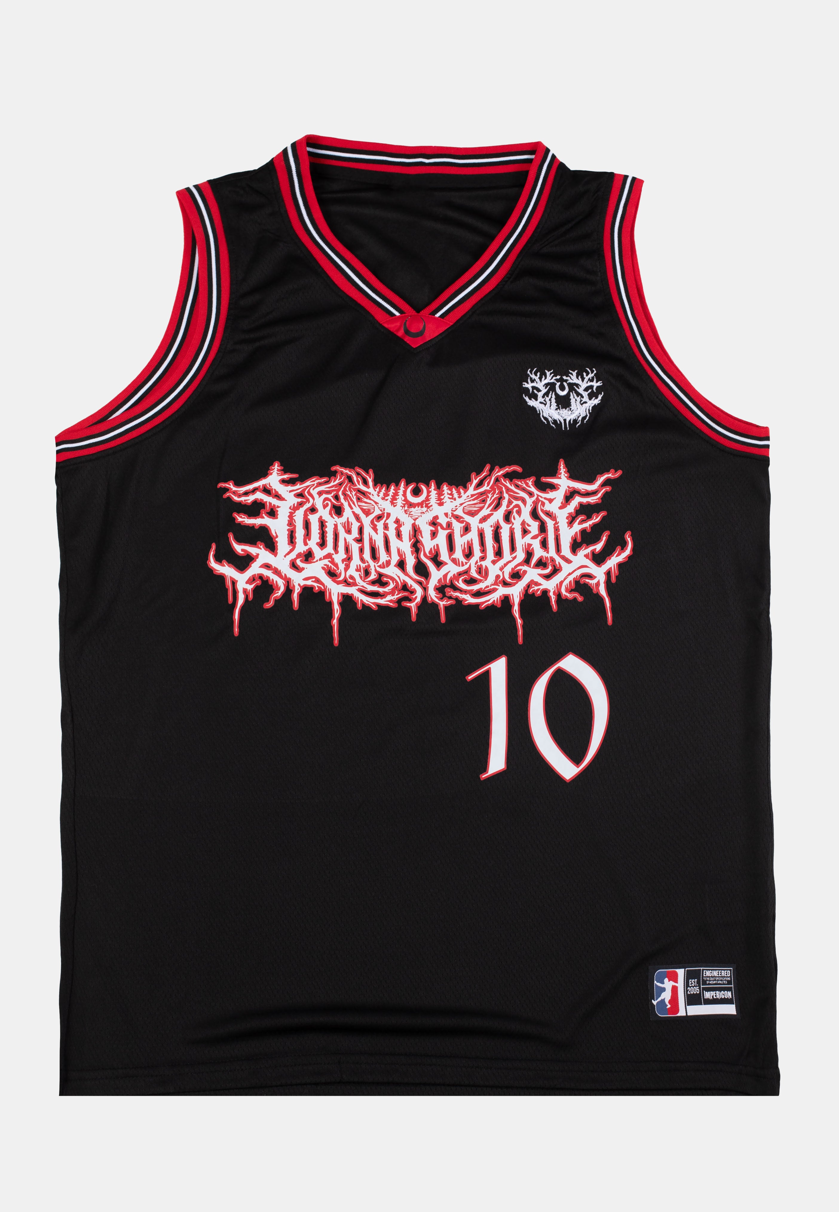 Lorna Shore - Red Outline Logo Mesh - Tank | Neutral-Image