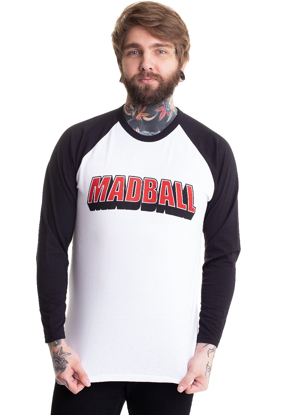 Madball - HID Live Baseball White/Black - Longsleeve | Men-Image