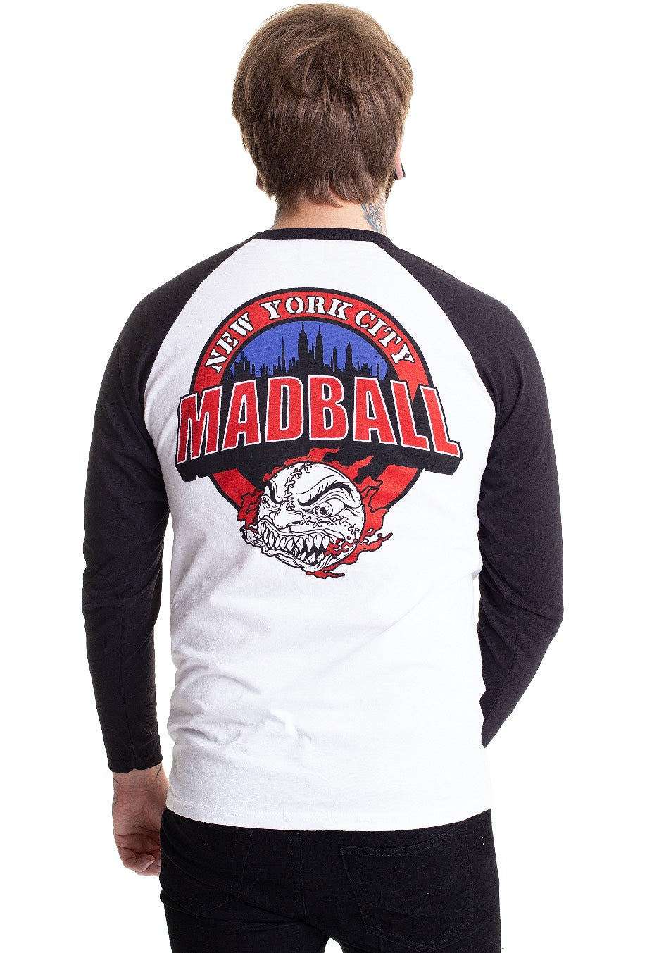 Madball - HID Live Baseball White/Black - Longsleeve | Men-Image
