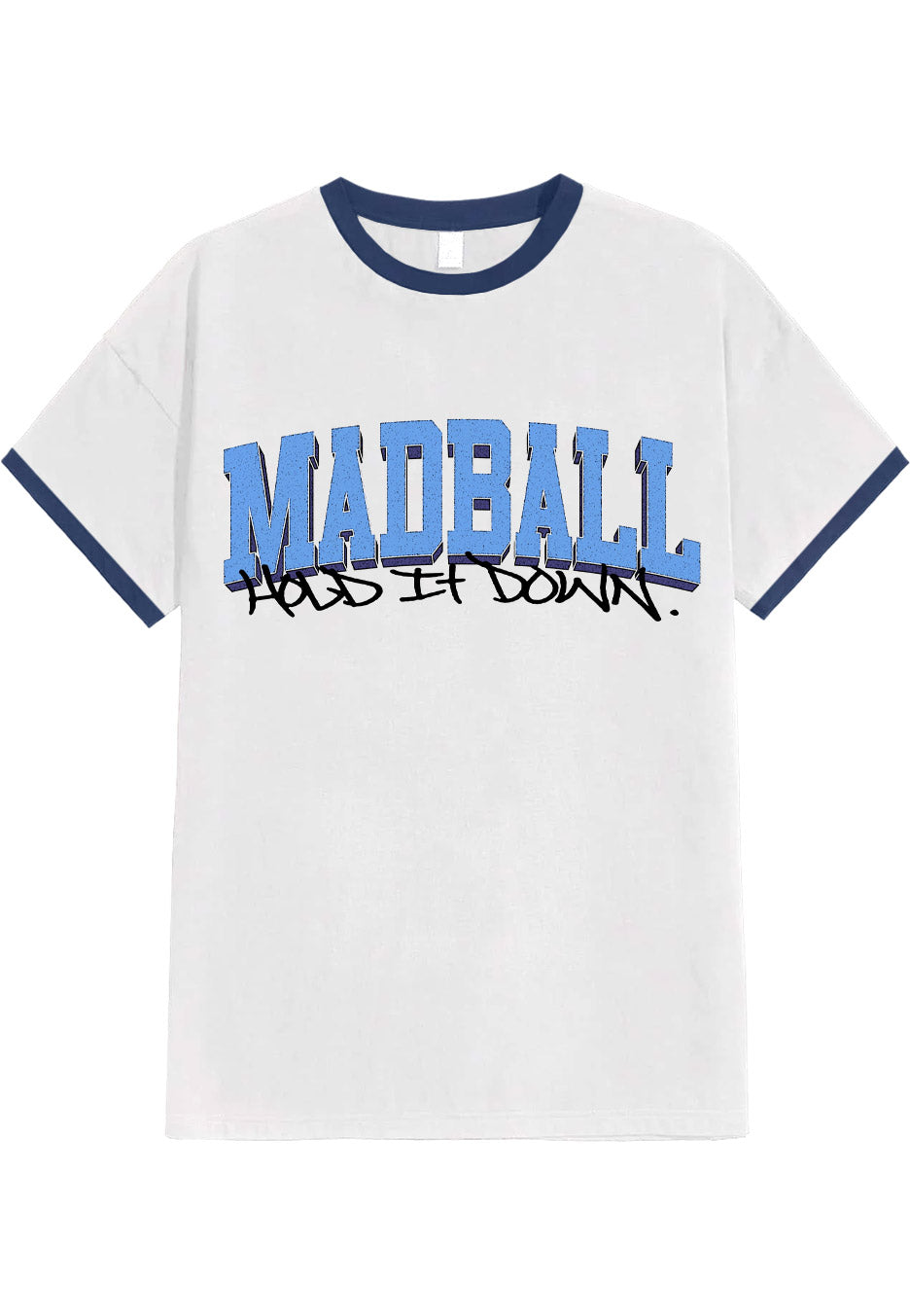 Madball - Hold It Down Can´t Stop 25 Years Anniversary White Ringer - T-Shirt | Neutral-Image