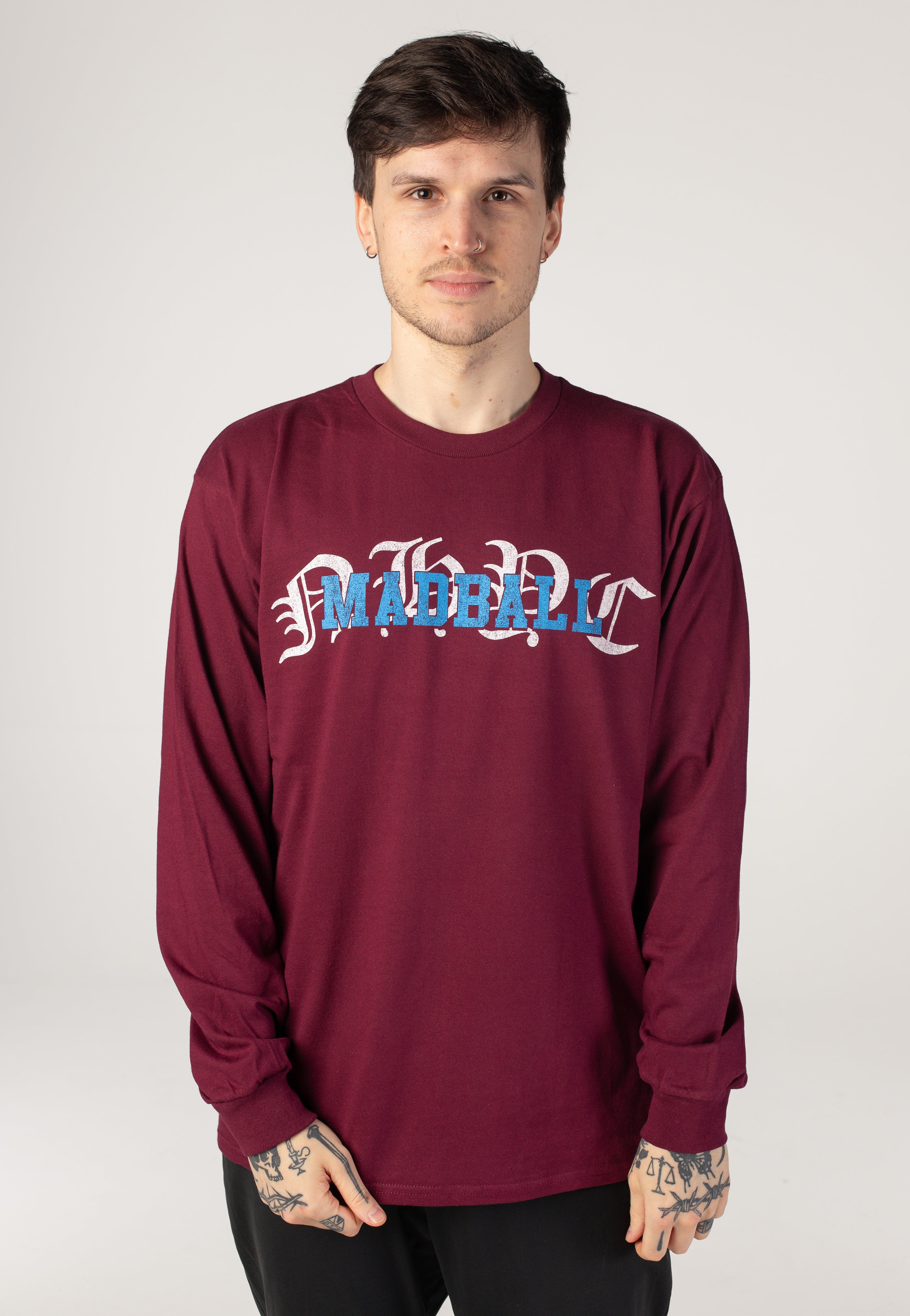 Madball - Hold It Down Live Pic 25 Years Anniversary Burgundy - Longsleeve | Men-Image