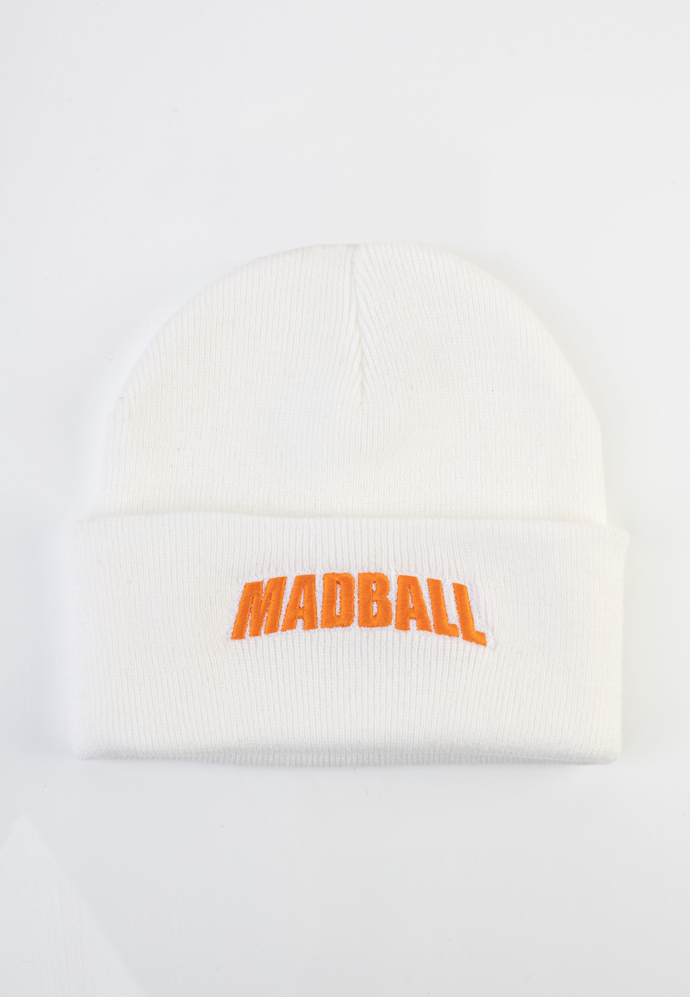 Madball - Orange Logo White - Long Beanie | Neutral-Image