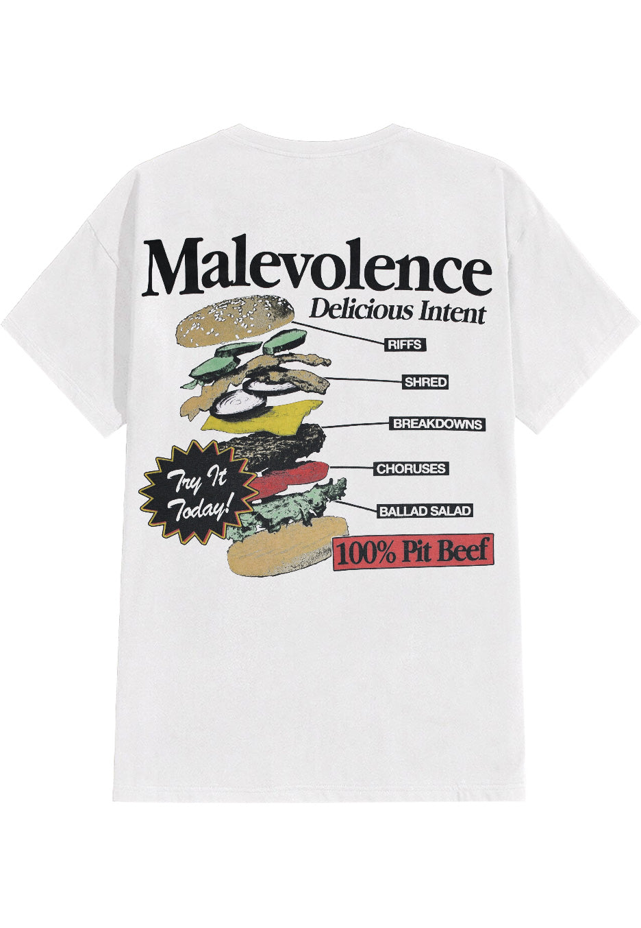 Malevolence - Pit Beef White - T-Shirt | Neutral-Image