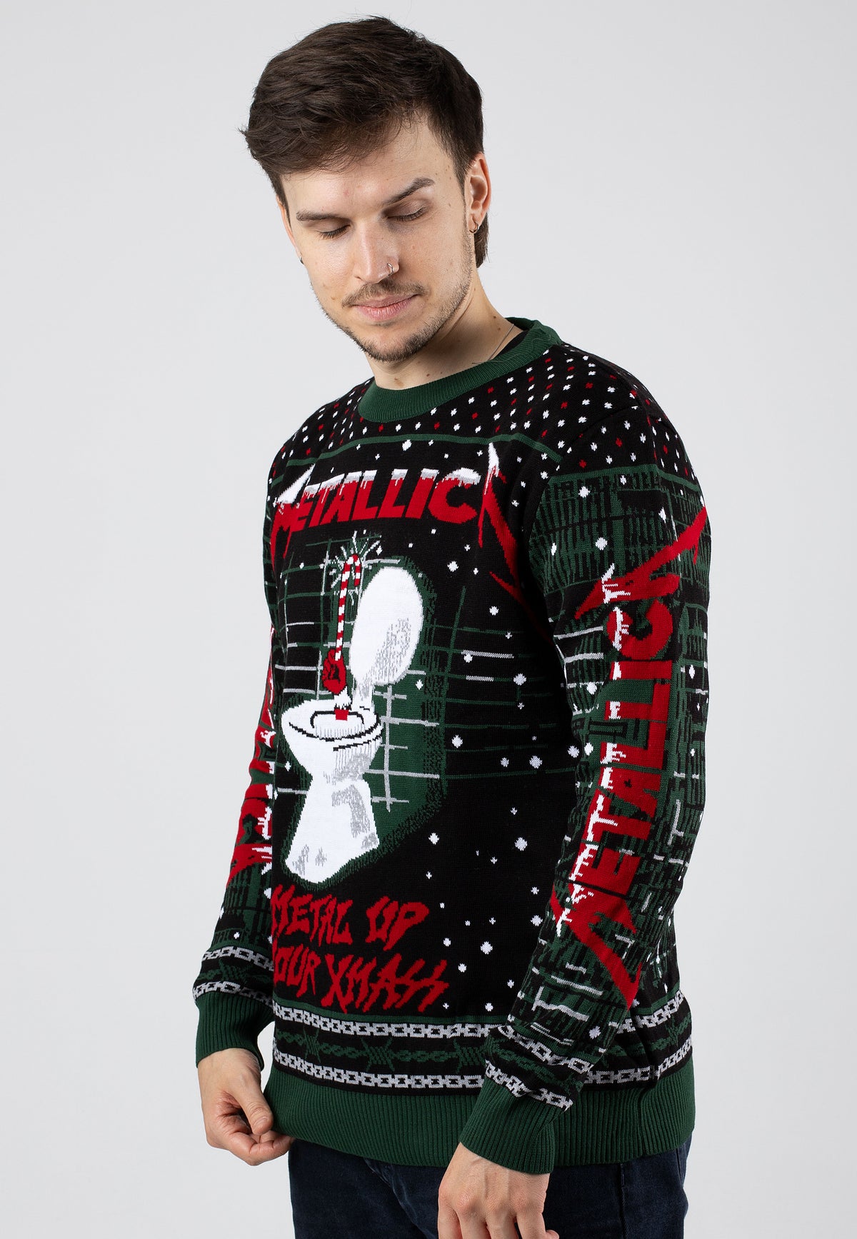 Metallica Metal Up Your Xmass Knit Pullover