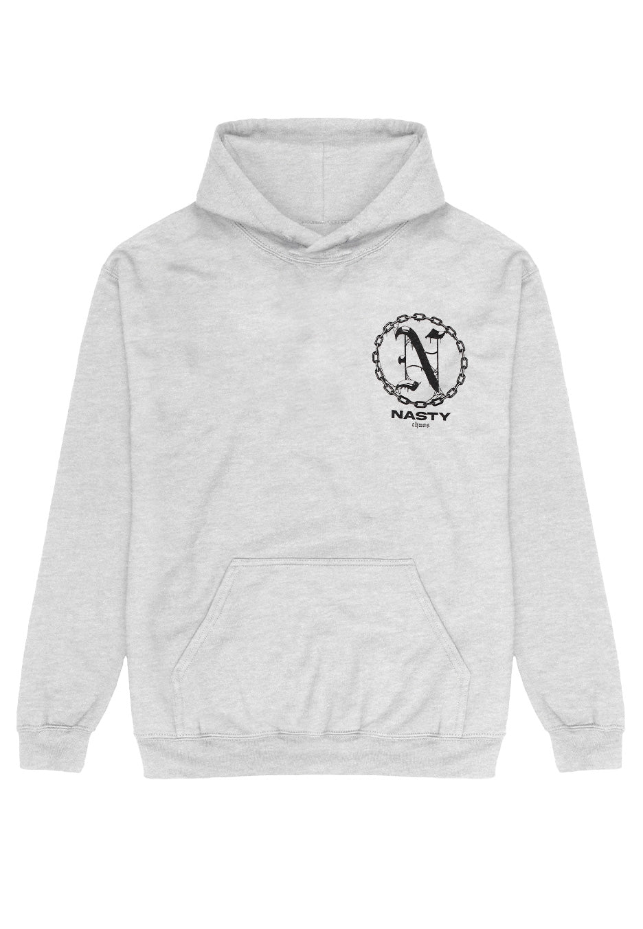 Nasty - Skull Chaos Sportsgrey - Hoodie | Neutral-Image