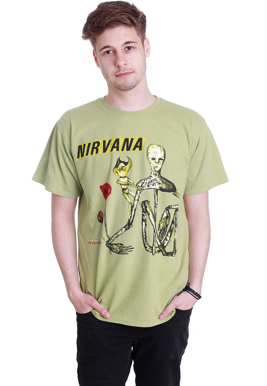 Nirvana - Incesticide Olive - T-Shirt | Men-Image