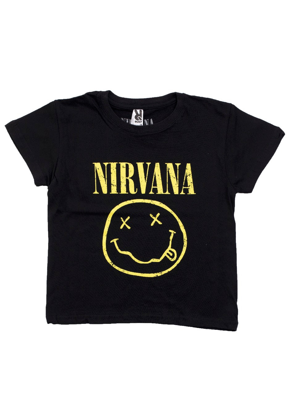 Nirvana - Yellow Happy Face Kids - T-Shirt | Men-Image