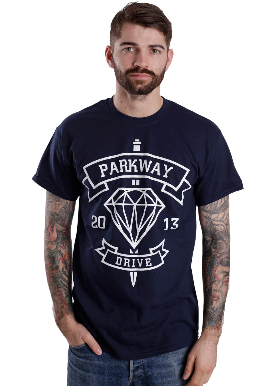 Parkway Drive - Diamond Navy - T-Shirt | Men-Image