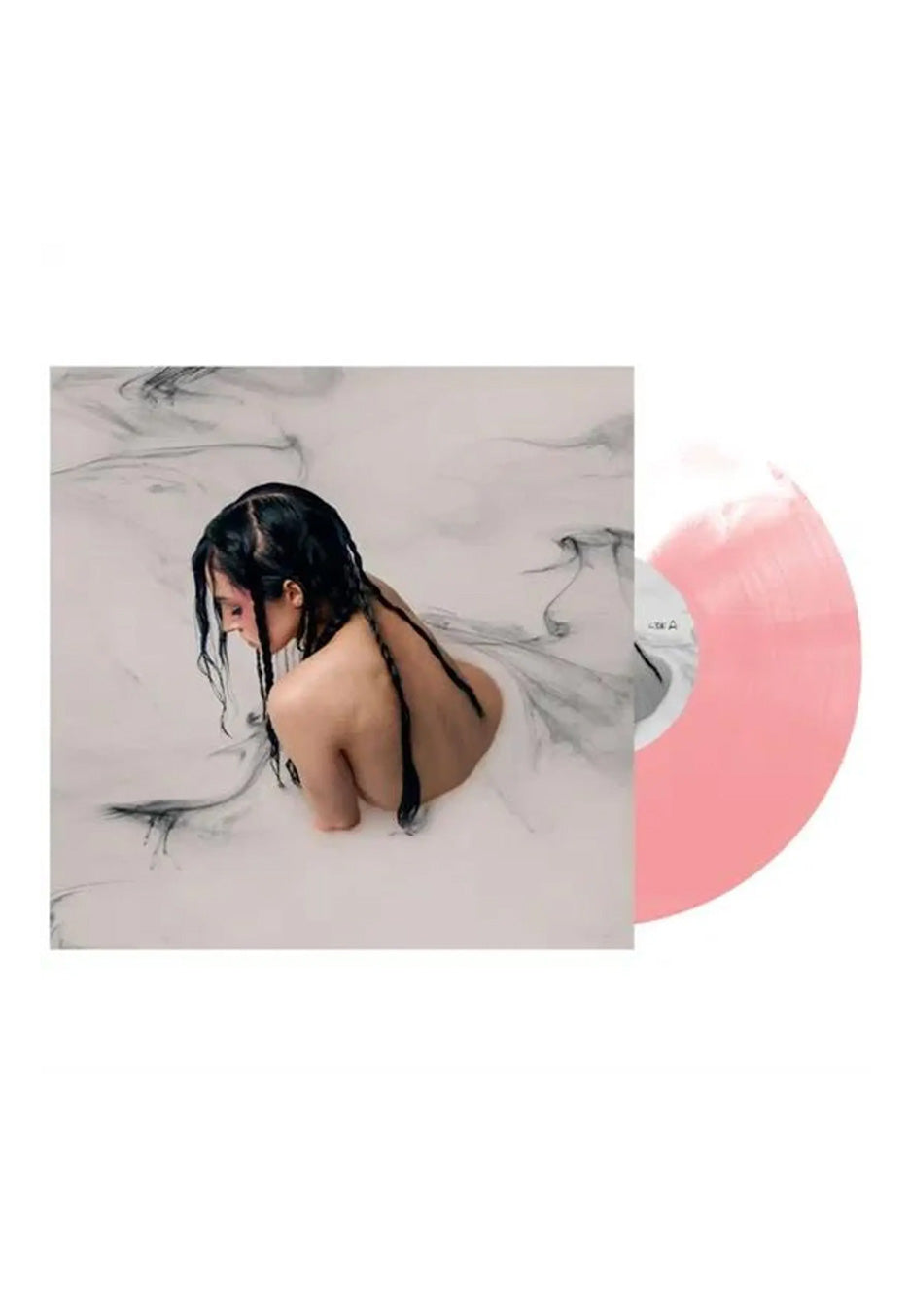 Poppy Negative Spaces Ltd. White/Pink Half/Half Colored Vinyl