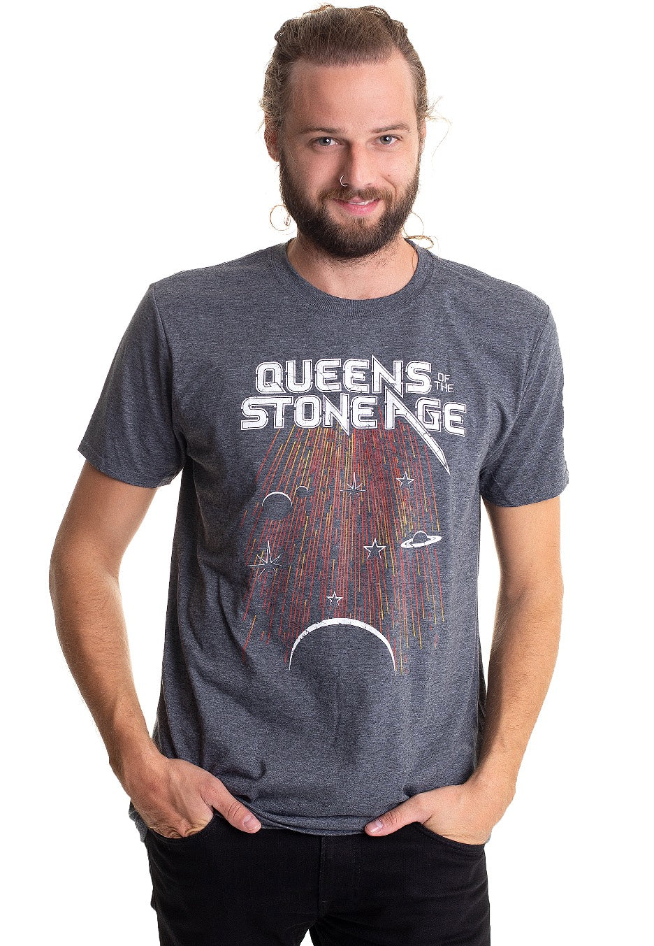 Queens Of The Stone Age - Meteor Shower Grey - T-Shirt | Men-Image