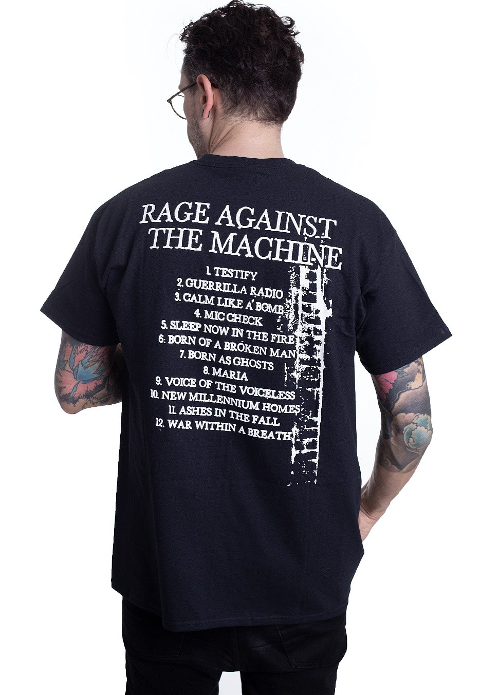 Rage Against The Machine - BOLA Album Cover Tracks - T-Shirt | Men-Image