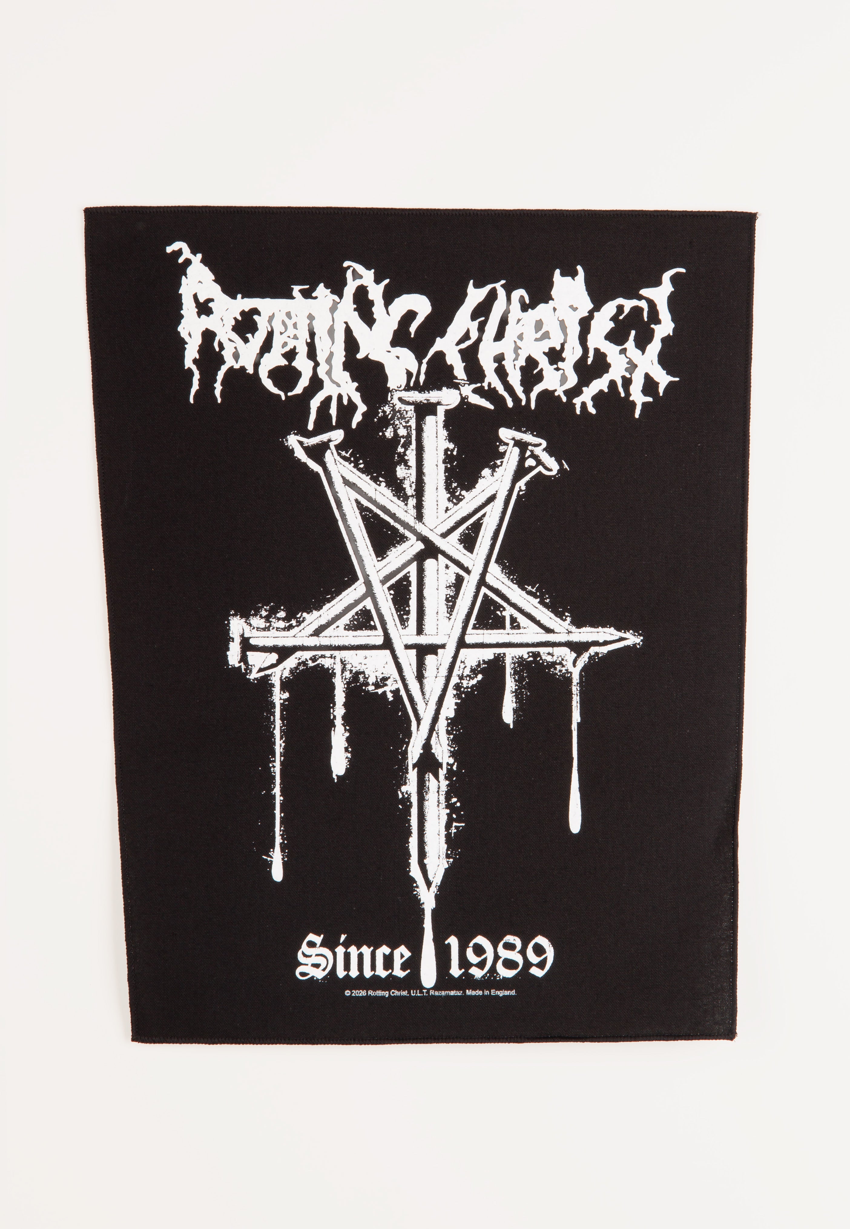 Rotting Christ - Since 1989 - Backpatch | Neutral-Image