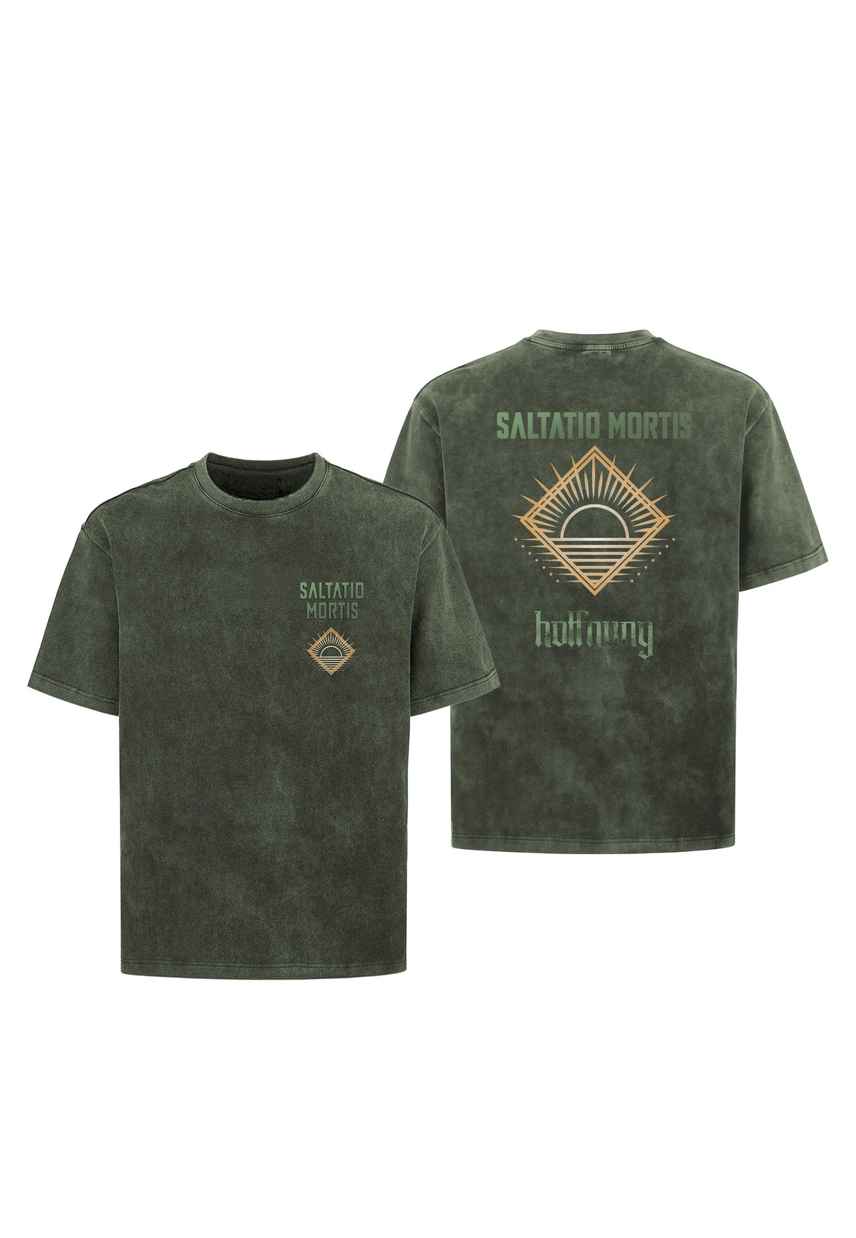 Saltatio Mortis EP 3 Hoffnung Moss Green Stone Washed T-Shirt