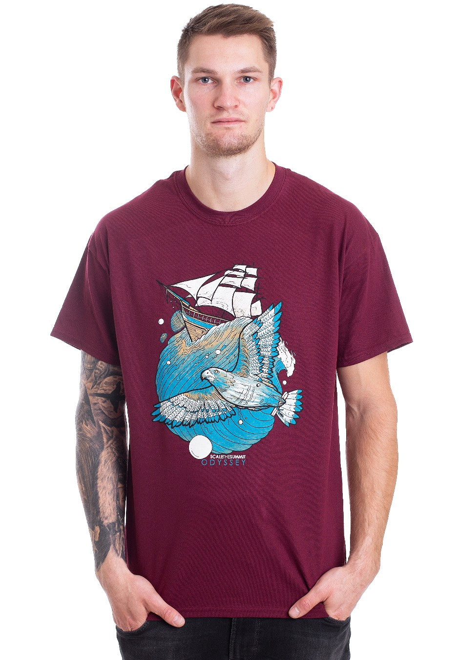 Scale The Summit - Odyssey Maroon - T-Shirt | Men-Image