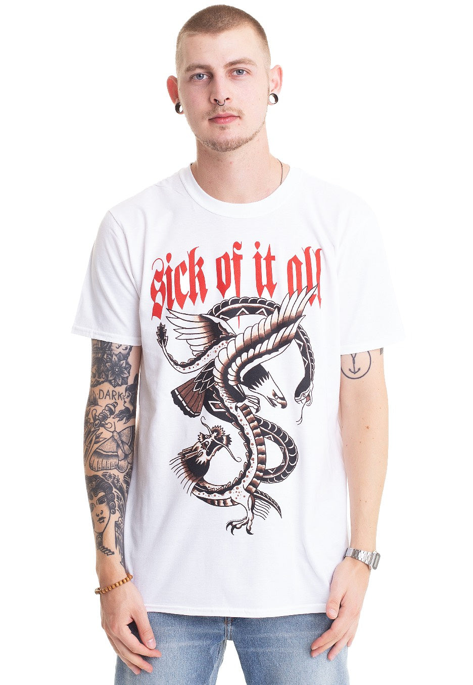 Sick Of It All - Eagle White - T-Shirt | Men-Image