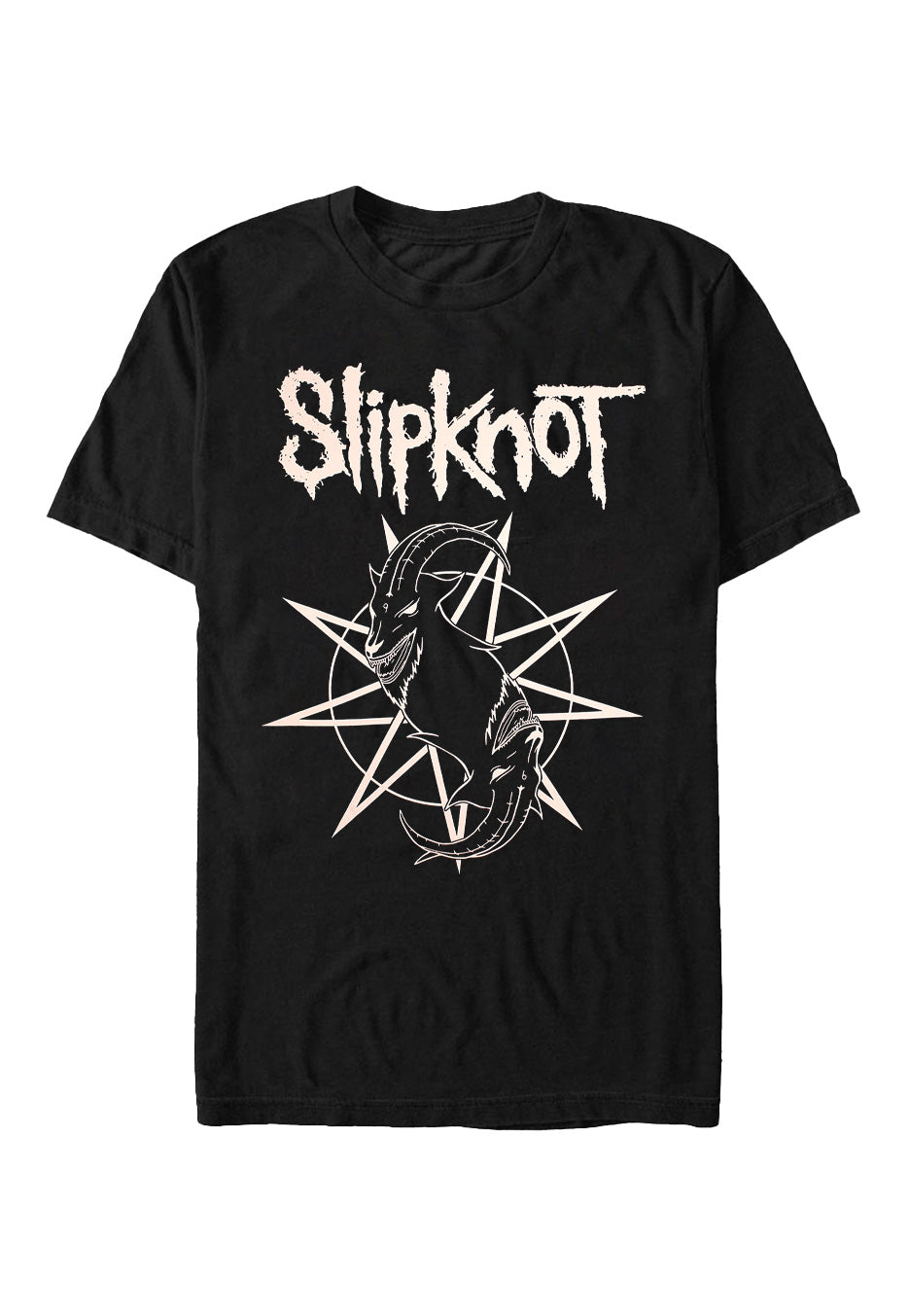 Slipknot Goat Star Logo Back Print T-Shirt