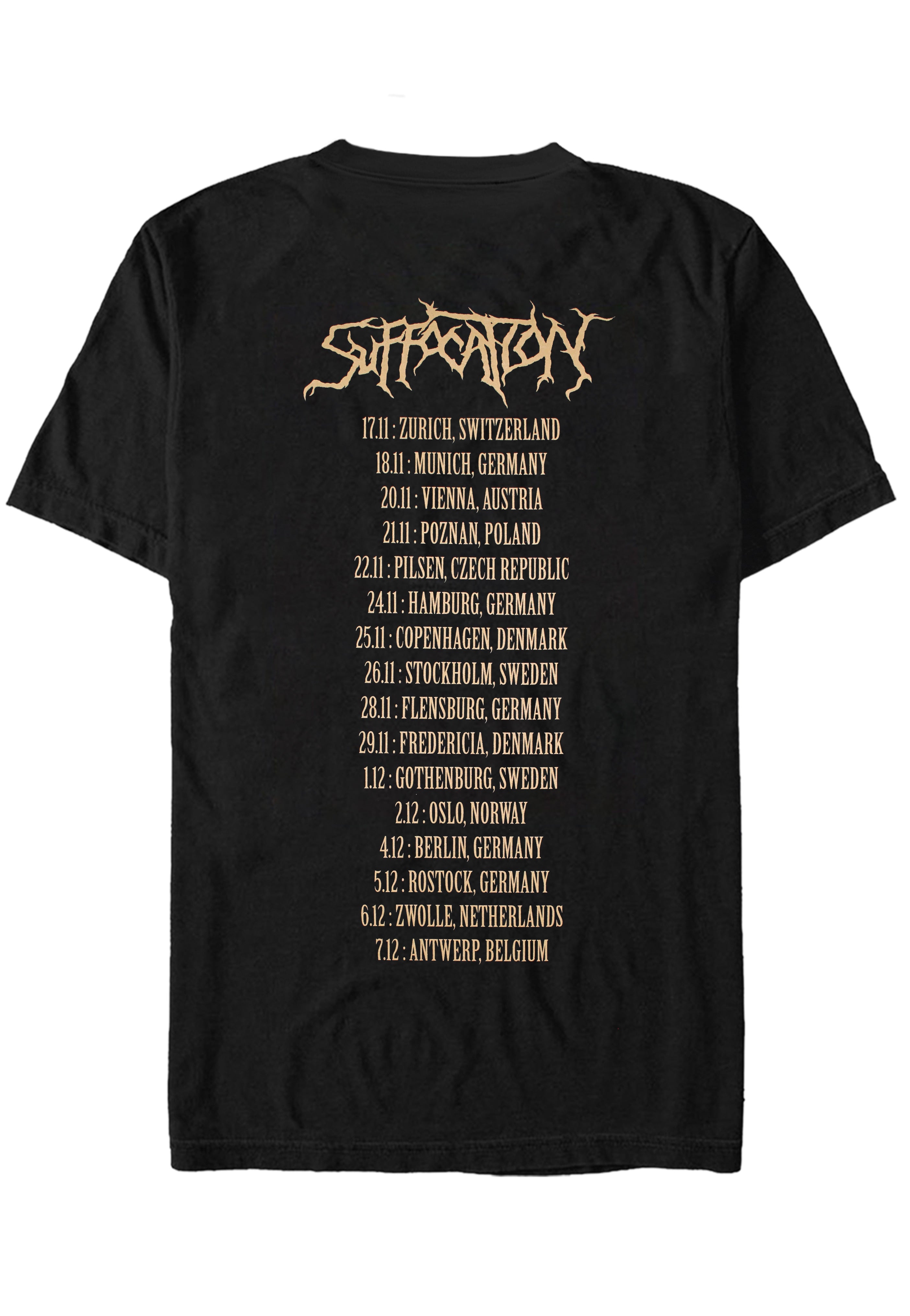 Suffocation - Graveyard Tour 2025 - T-Shirt | Neutral-Image
