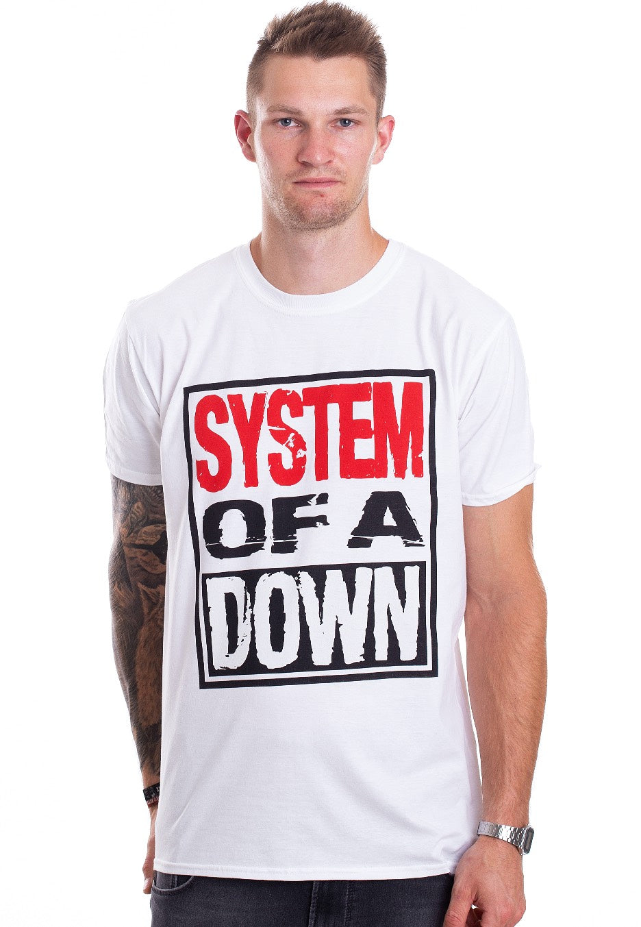 System Of A Down - Triple Stack Box White - T-Shirt | Men-Image