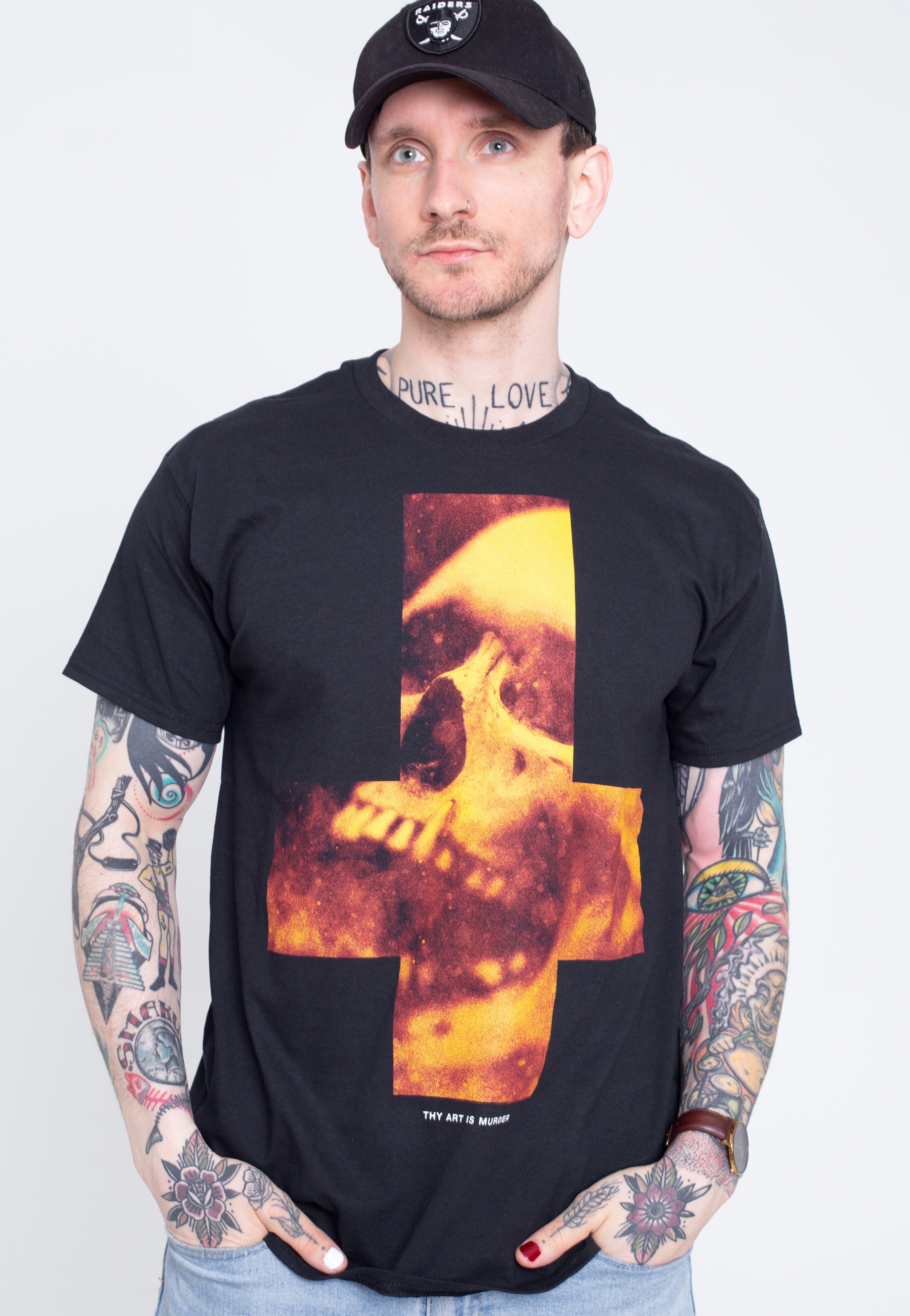 Thy Art Is Murder - Fire Cross - T-Shirt | Men-Image