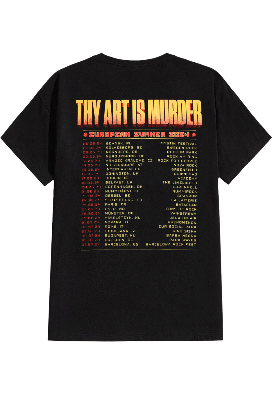 Thy Art Is Murder - Godlike Summer 2024 - T-Shirt | Neutral-Image