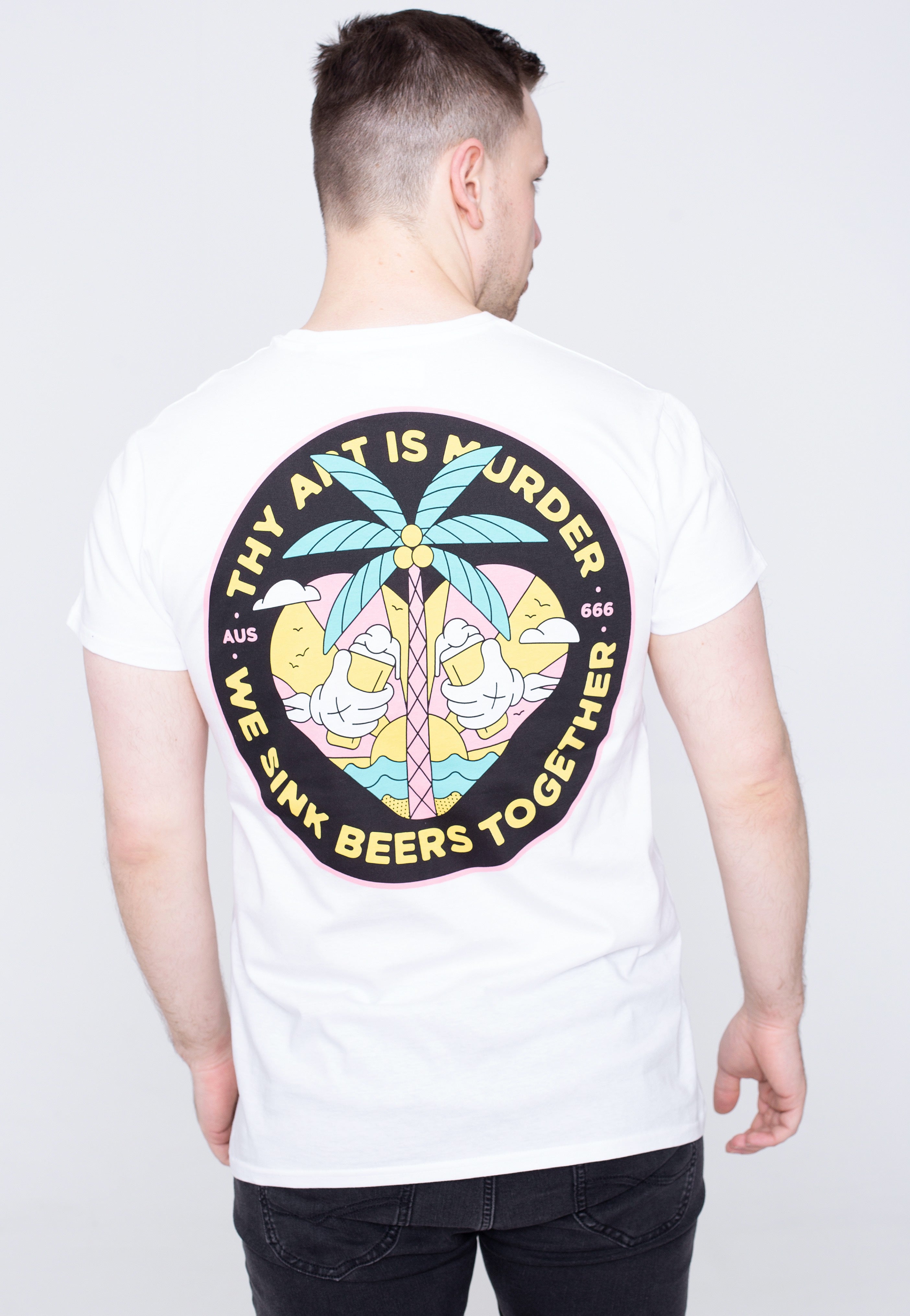 Thy Art Is Murder - We Sink Beers White Eco - T-Shirt | Men-Image
