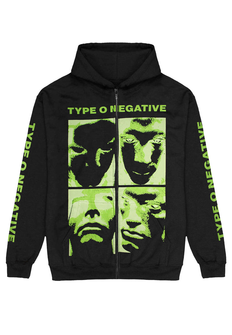 Type O Negative - Faces - Zipper | Neutral-Image