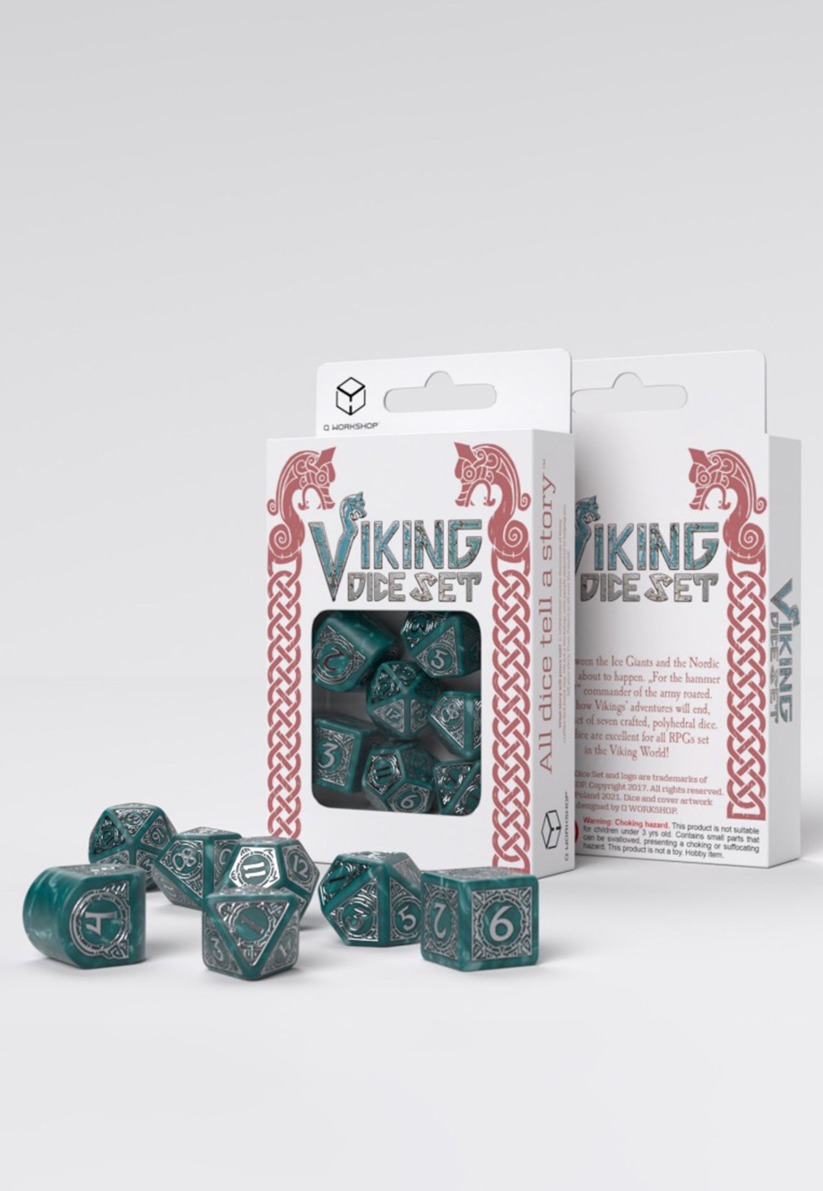 Q Workshop - Viking Modern Set Mjolnir - Dice | Neutral-Image