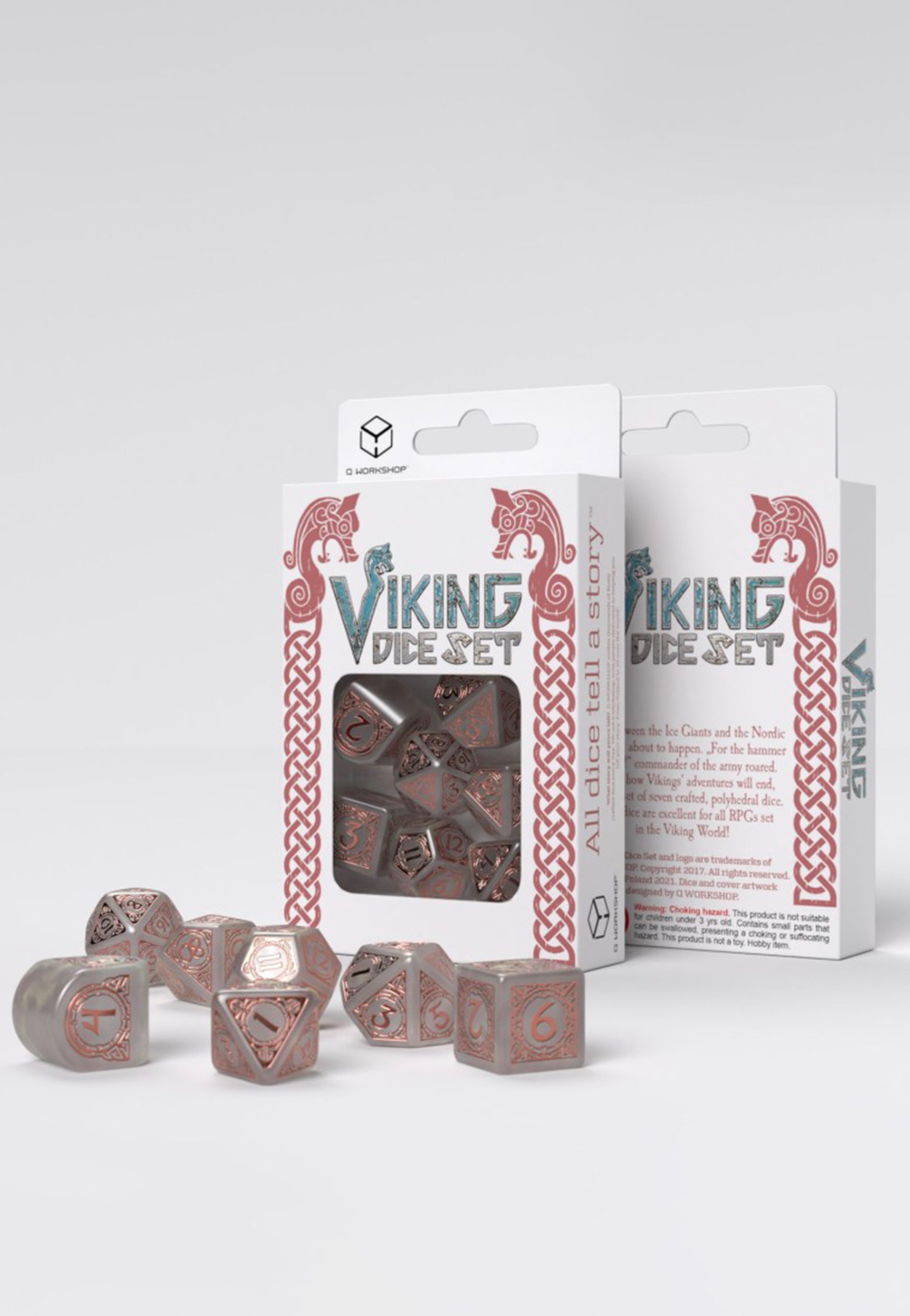 Q Workshop - Viking Modern Set Niflheim - Dice | Neutral-Image