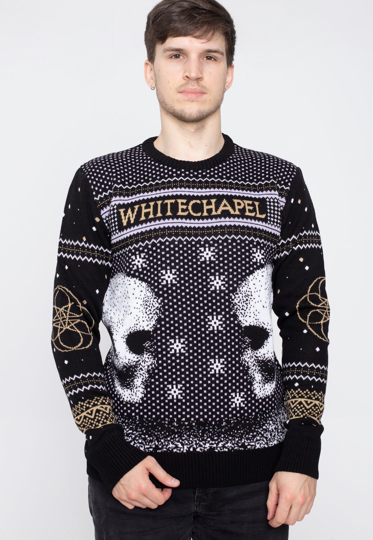 Whitechapel Skulls Xmas Knit Pullover